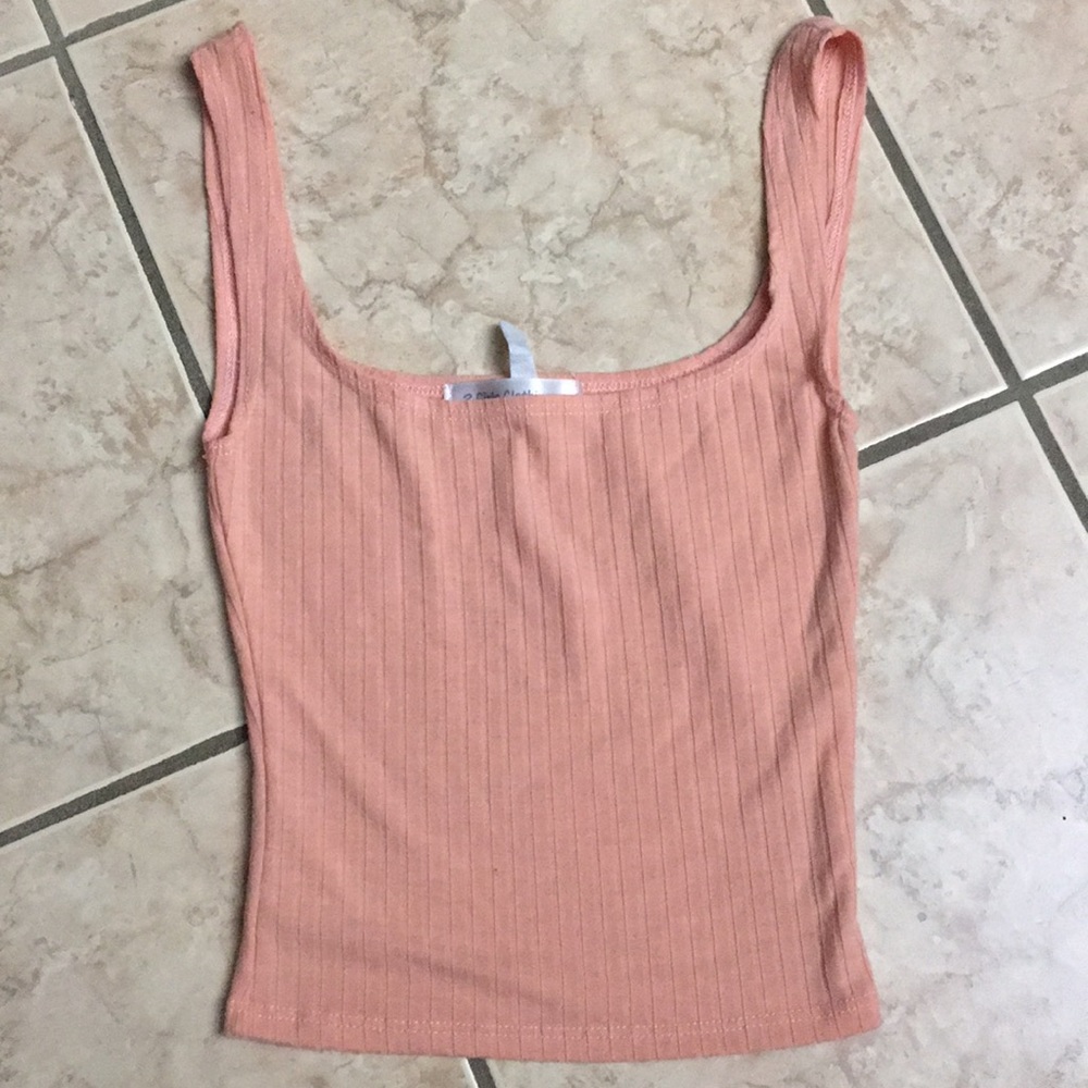 COPY - Coral ribbed tank top